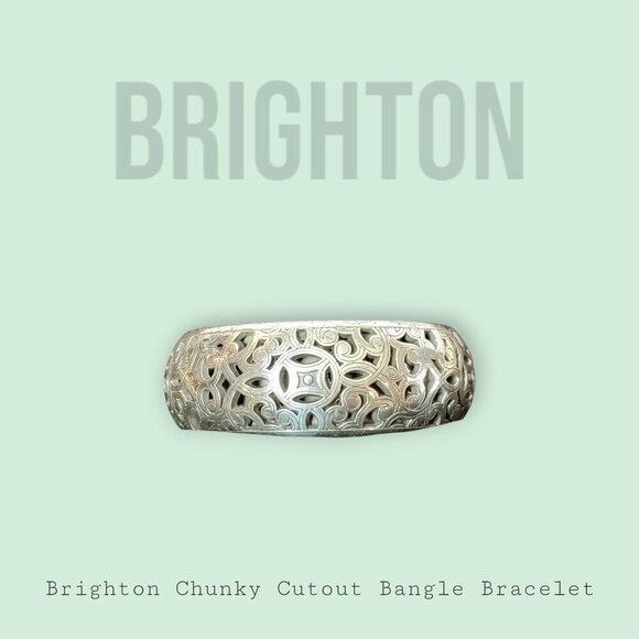 Brighton Jewelry - Brighton Chunky Cutout Bangle Bracelet